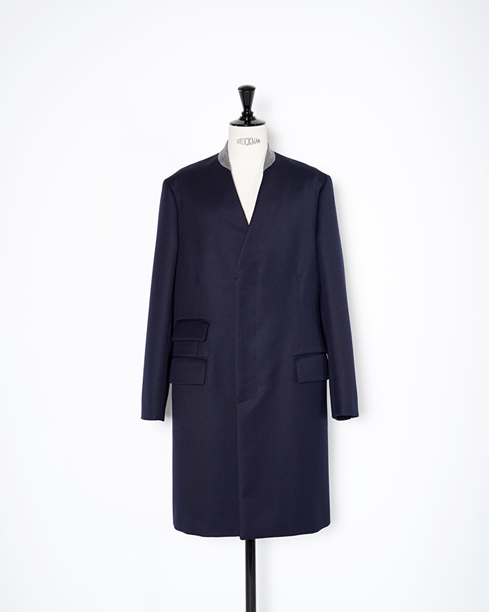 Maison Margiela 4,14(メゾンマルジェラ)-ノーカラーコート-Amanojak.