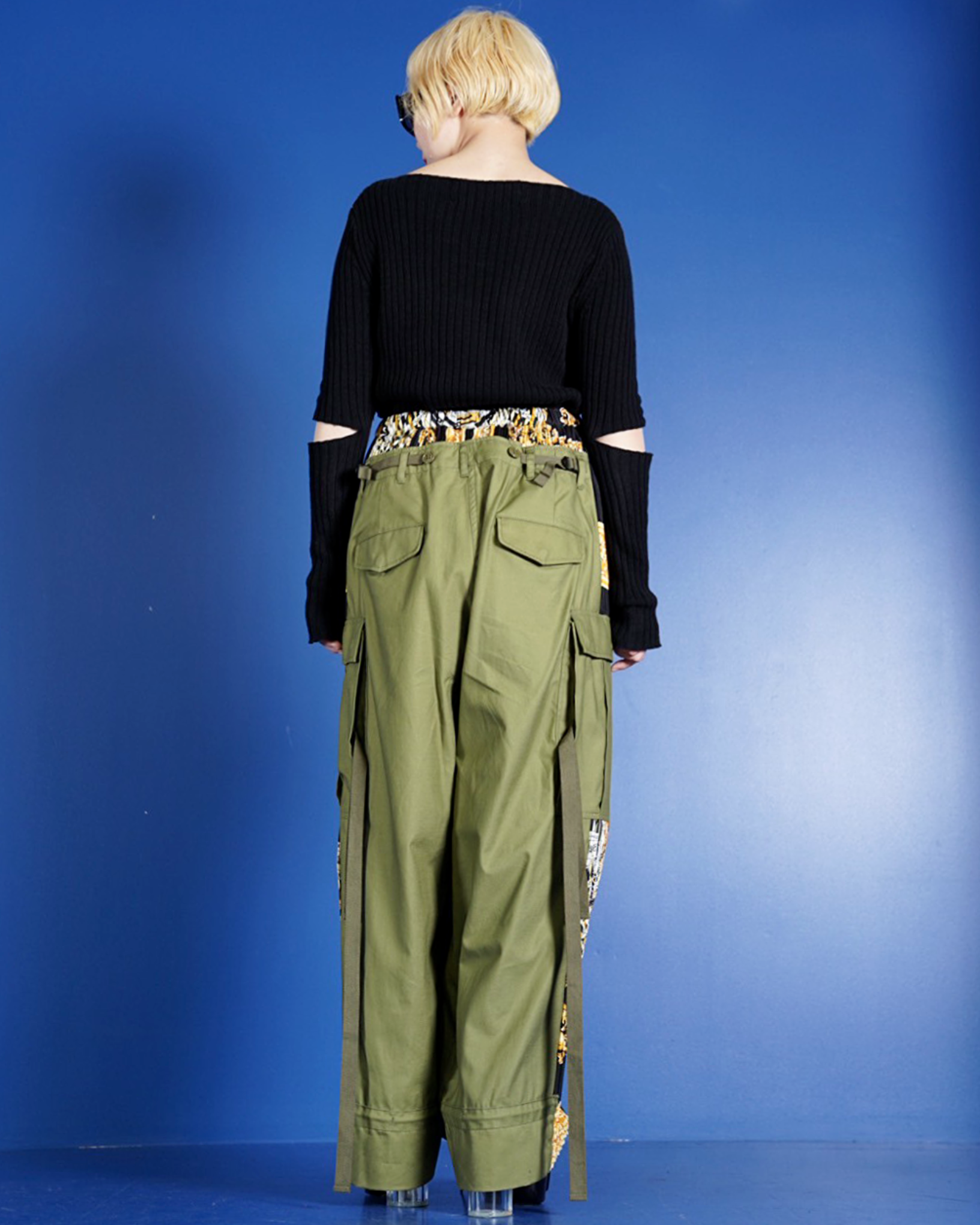 JUNYA WATANABE】SCARF DOCKING CARGO PANTS -Amanojak.