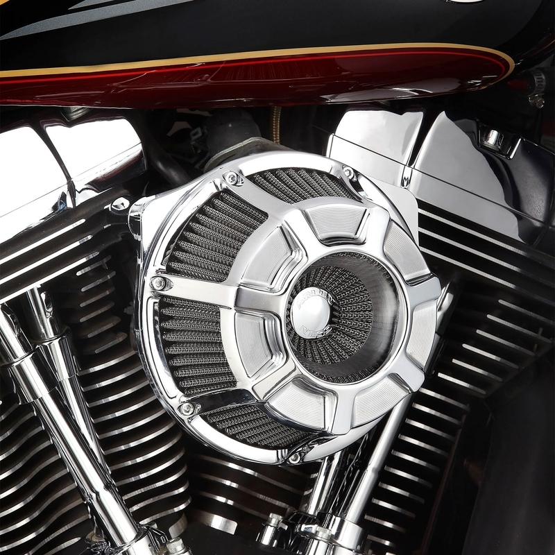 INVERTED SERIES BEVELED エアークリーナーキット クローム - Arlen