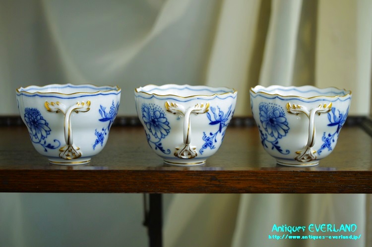 マイセン ブルー オニオン カップ&ソーサー 6客セット