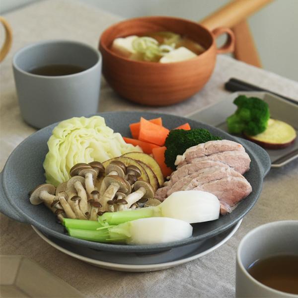 bon moment 毎日使いたくなる そのまま食卓へ運べる 陶器の蒸し皿 美濃