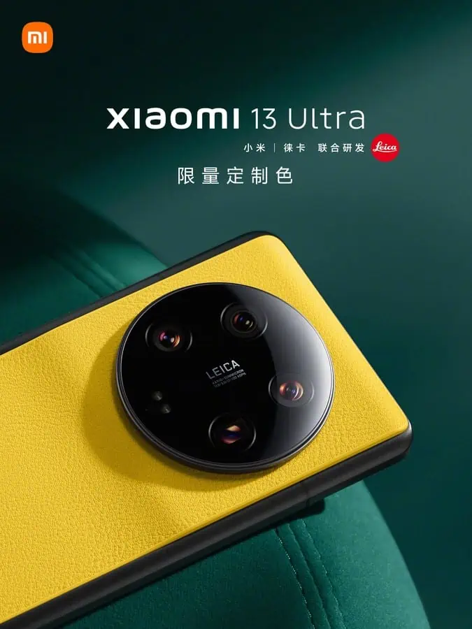 New Xiaomi 13 Ultra colors announced: Blue, Orange & Yellow