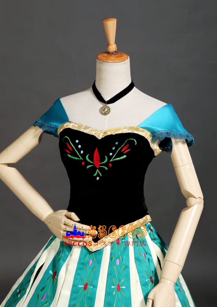 ディズニー Frozen アナと雪の女王 アナ Anna プリンセスドレス 刺繍