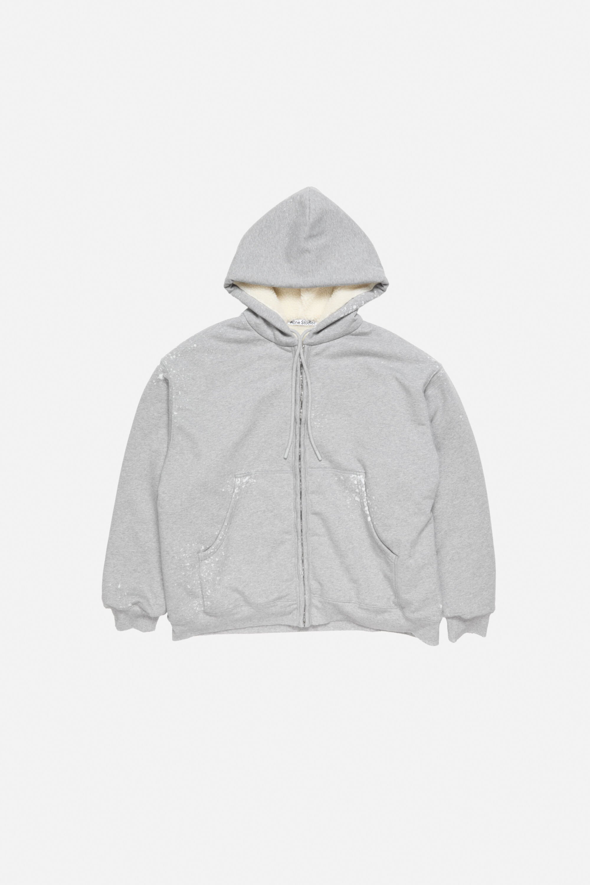 Acne Studios - フード付きジッパースウェット - グレーメランジ