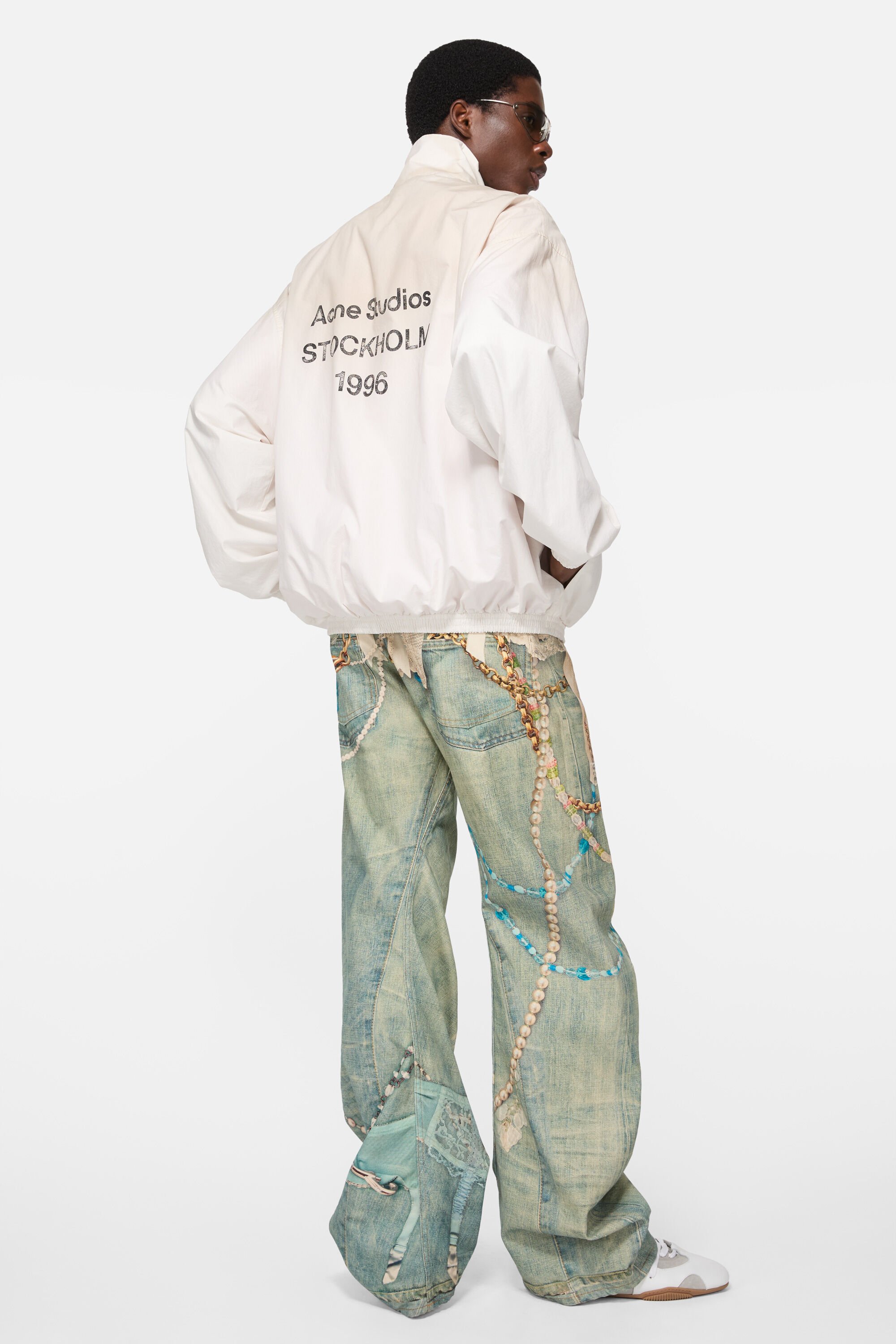 Acne Studios - ロゴジッパージャケット - ダスティホワイト