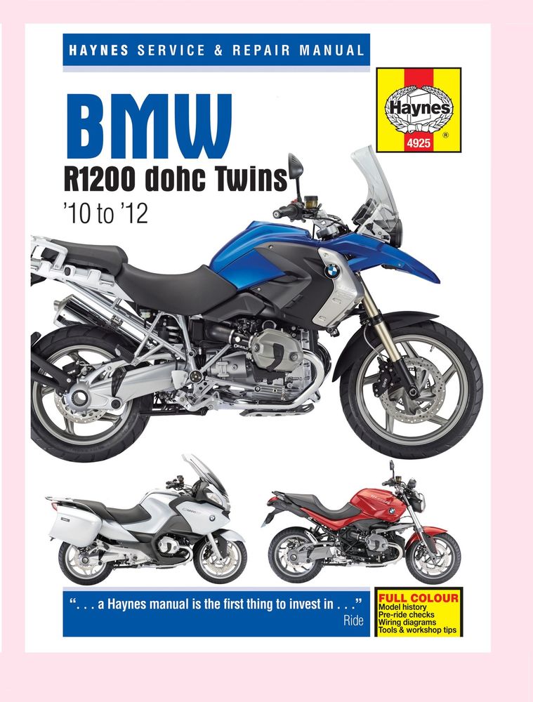 Haynes BMW R850, 1100 and 1150, 4-valve Twins, 93 to 06