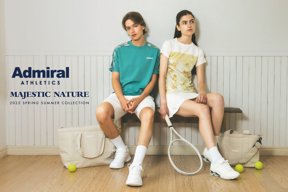 アドミラルテニスウェア2点セットアップホワイトL2024 アドミラル