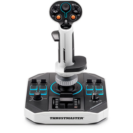 Thrustmaster Sol-R1 Flight Stick for PC, Black/White 2960920 - Adorama