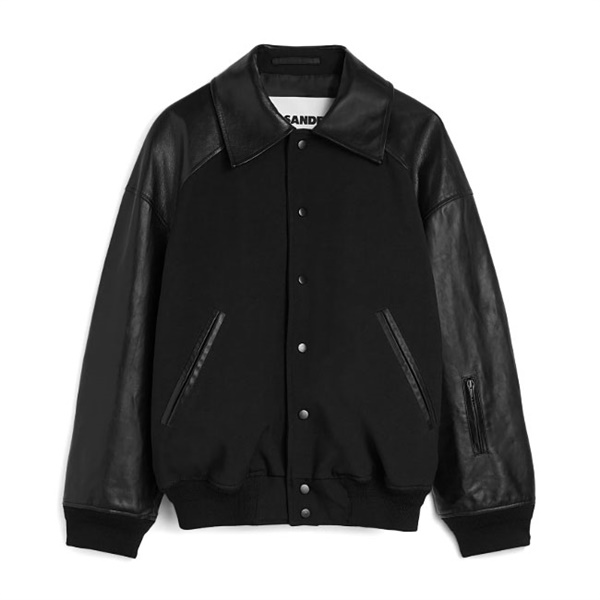 JIL SANDER 22AW レザーノーカラージャケット コート SIZE46
