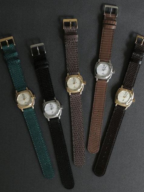 VAGUE WATCH CO. - クオーツ式腕時計 - Coussin Sophie Dress Lizard