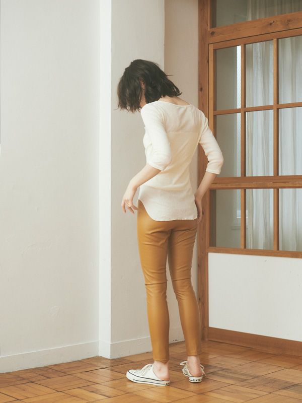 ETRE TOKYO - ヘンリーネックエアリートップス - WHITE | ADDICT WEB SHOP