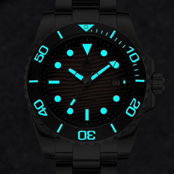 Addiesdive 41mm Desert Texture Sub Diver Quartz Watch AD2537