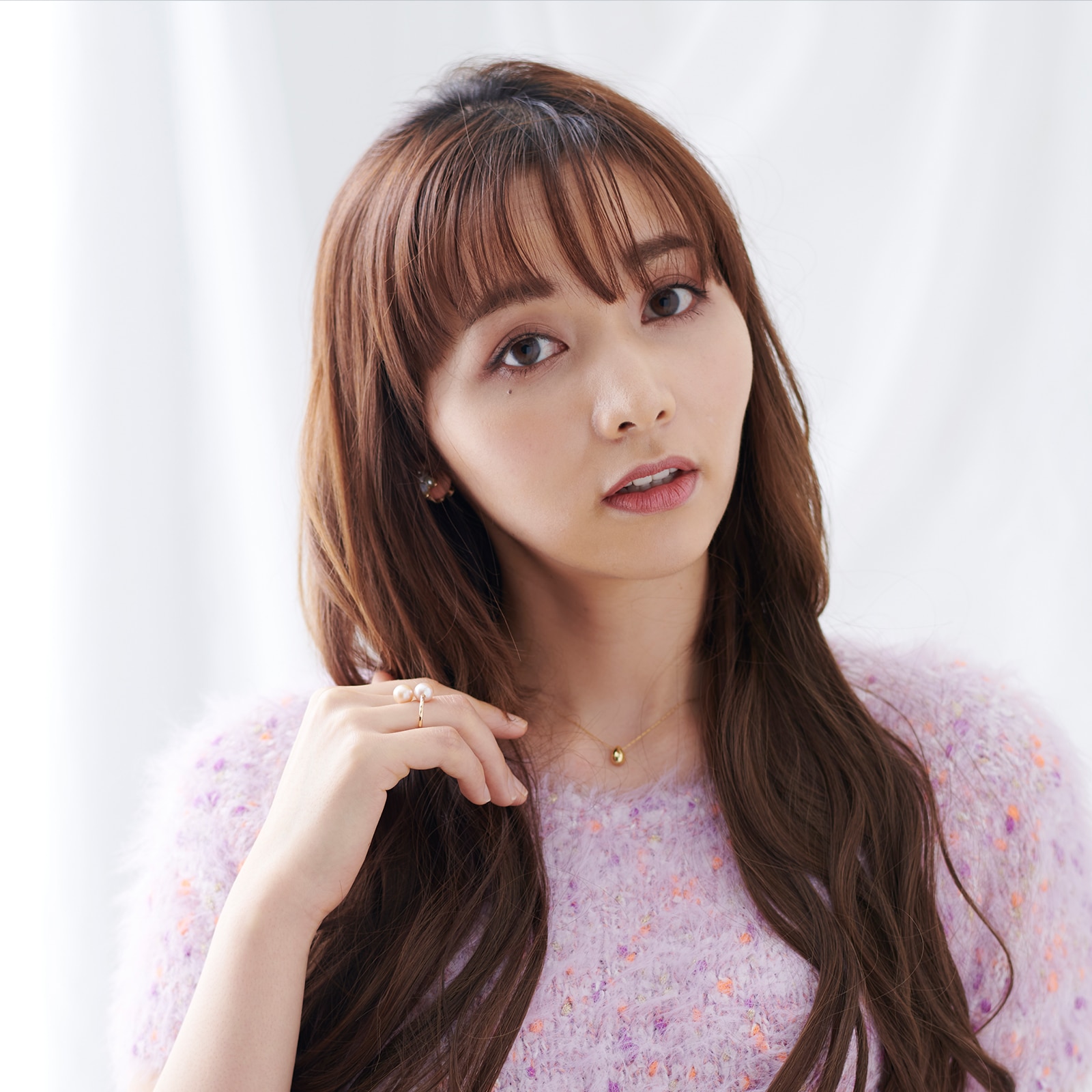 襟足ウイッグ】 NAVANA ナチュラルカールロング [ダークブラウン