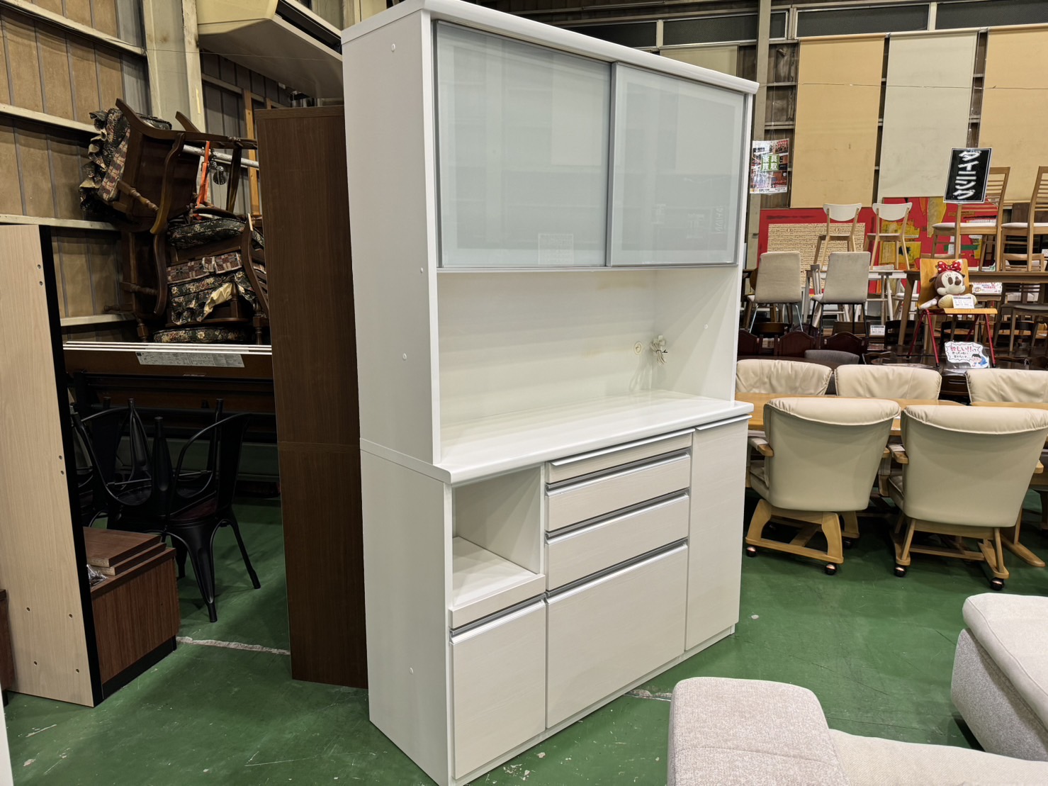 松田家具｜スライド扉キッチンボード買取致しました｜愛品館八千代店