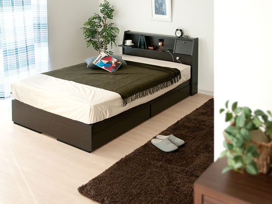 モダンベッド PRIVEE(プリヴェ) 【セミダブル】 マットレスなし | 家具