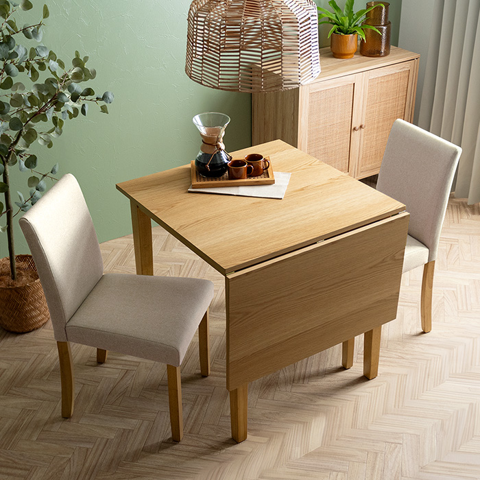 2人用 伸縮ウッドダイニング WEST(ウエスト) 3点セット | 家具