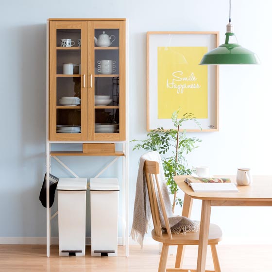 ゴミ箱上収納 Elena (エレナ) スリムタイプ | 家具・インテリア通販