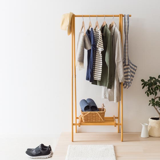 幅80] ハンガーラック Alocasia〔アロカシア〕スリムタイプ | 家具