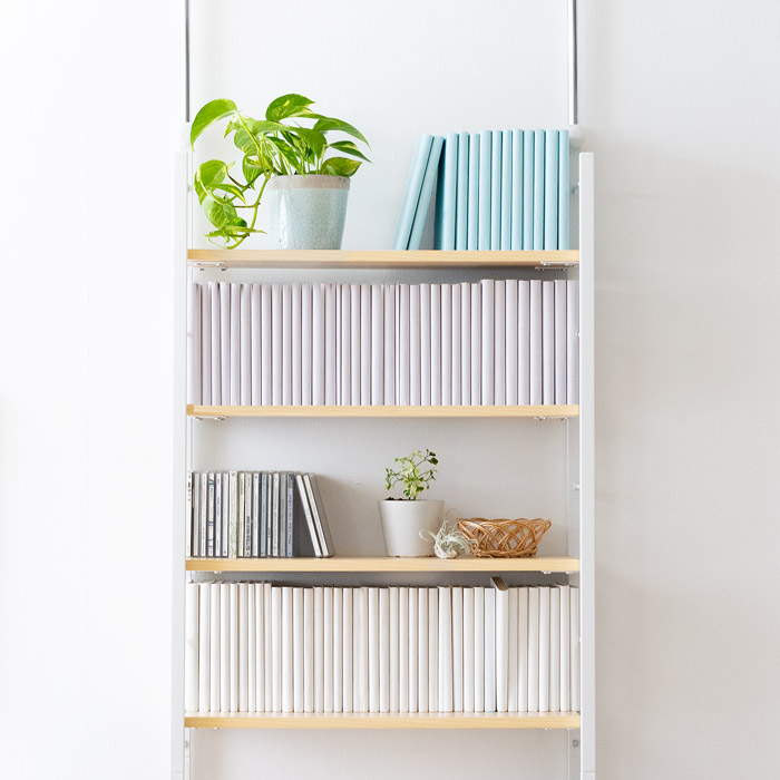 つっぱり式 ブックシェルフCaleb(カレブ)幅60cmタイプ | 家具