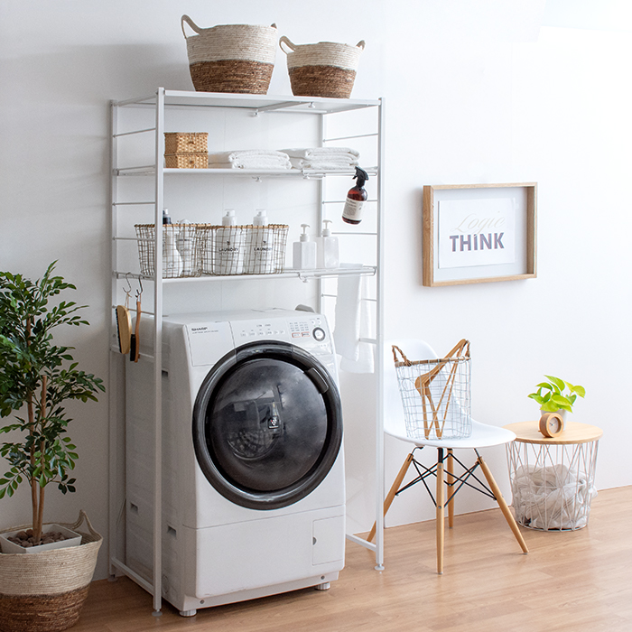 伸縮ランドリーラック LESTER (レスター) 棚タイプ | 家具・インテリア