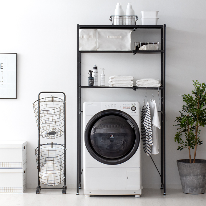 伸縮ランドリーラック LESTER (レスター) 棚タイプ | 家具・インテリア
