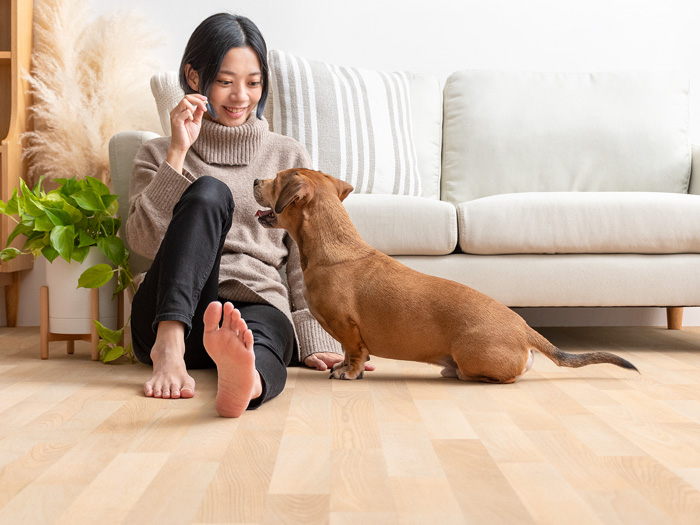 滑らないフローリング調パイルカーペット 200×300cm | 家具