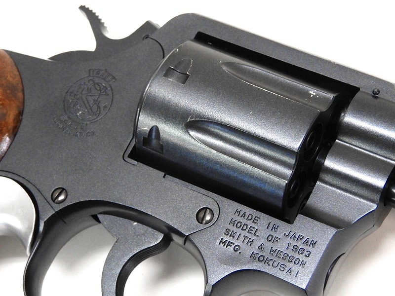 絶版【コクサイ】s&w M64モデルガン+交換用木グリ 絶版【コクサイ】s&w