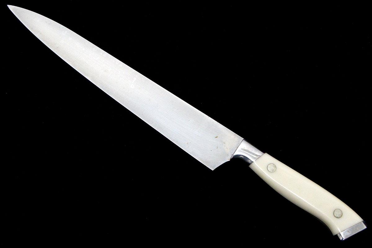 筋引包丁 220mm ステンレス NENOX ホワイトマーブル柄 KN02-A8024-2L1A