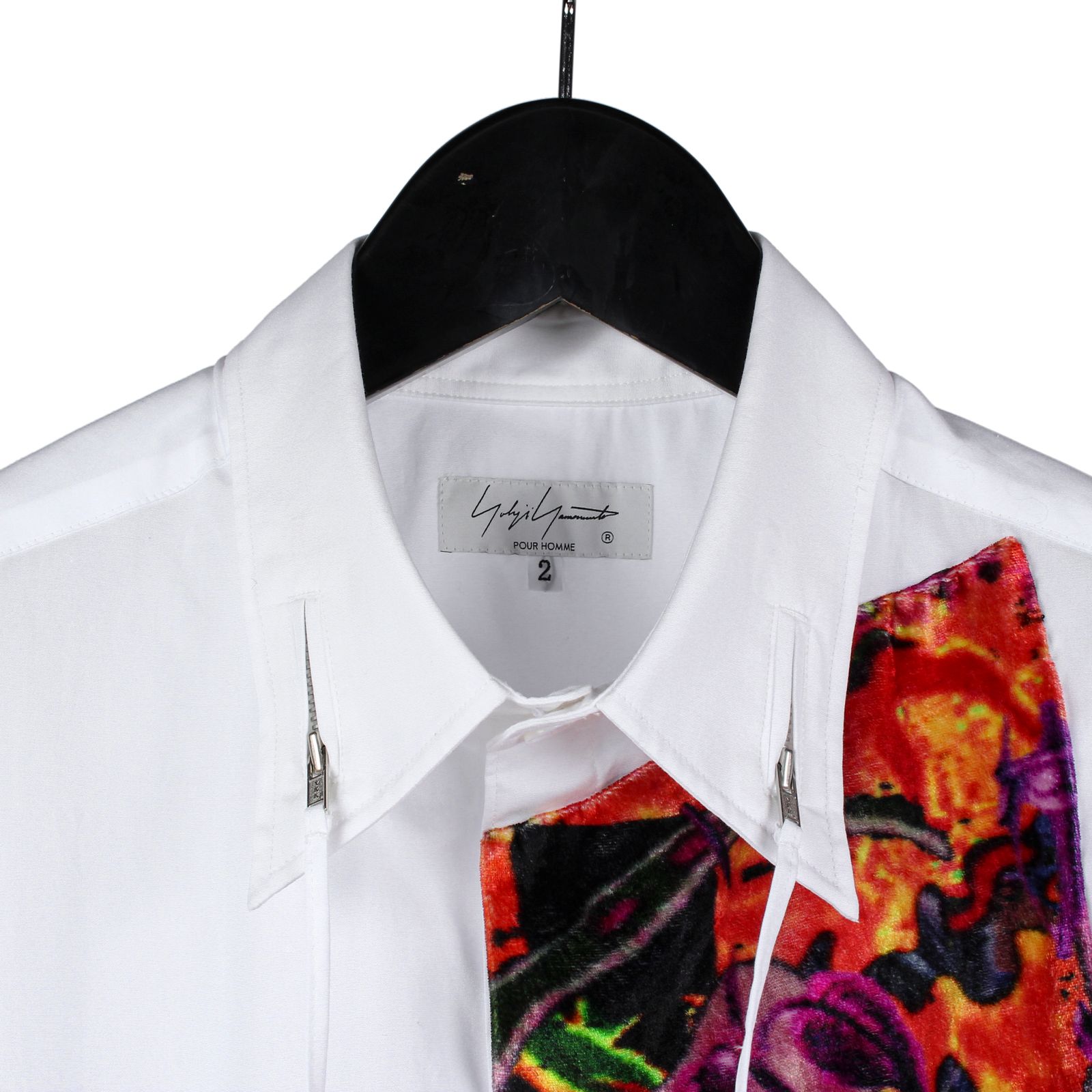 yohji yamamoto - pour homme | パッチワークZIP衿B / シャツ