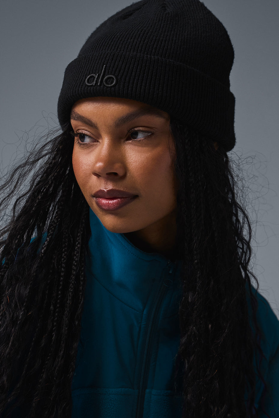 Alo Notable Beanie - Black/Black - Hats - Free Shipping - BeyondStyle