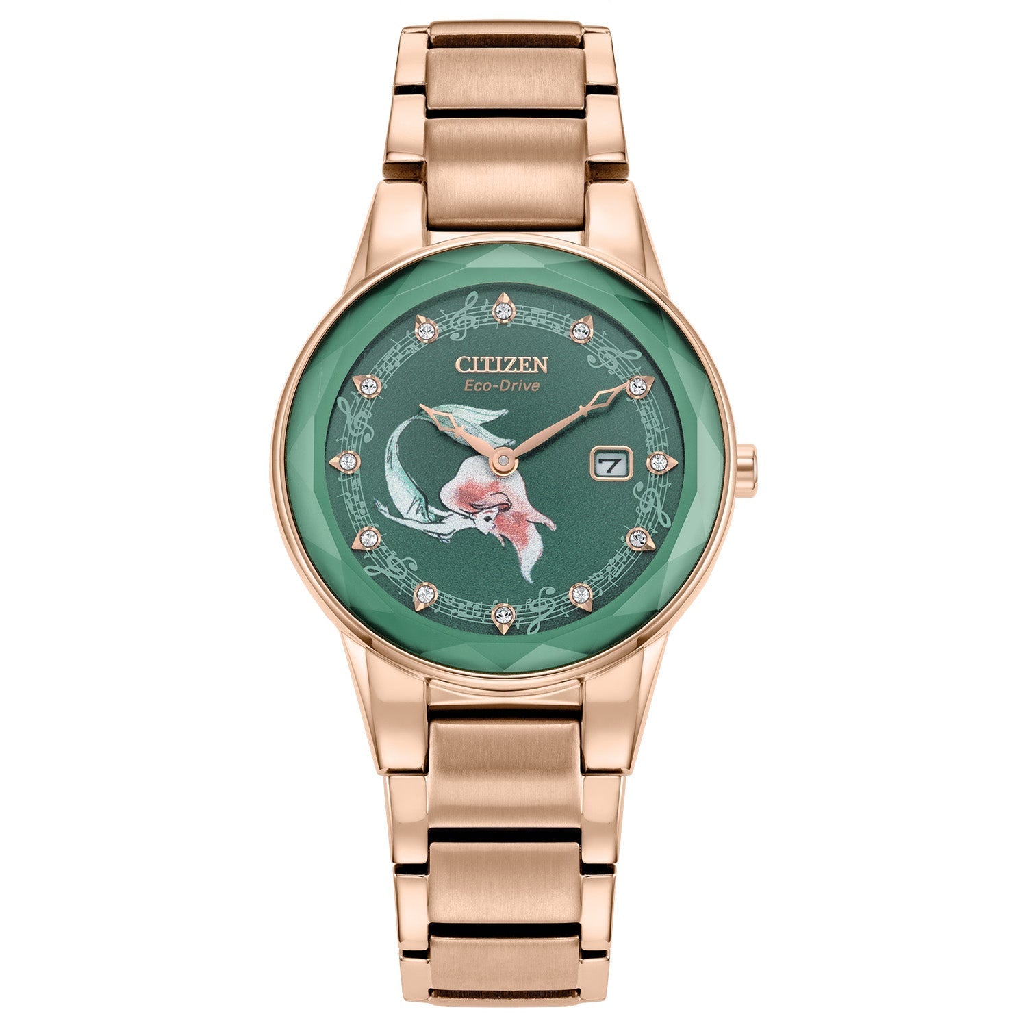Citizen Eco-Drive Disney Ariel Rose-Tone Watch GA1073-63W