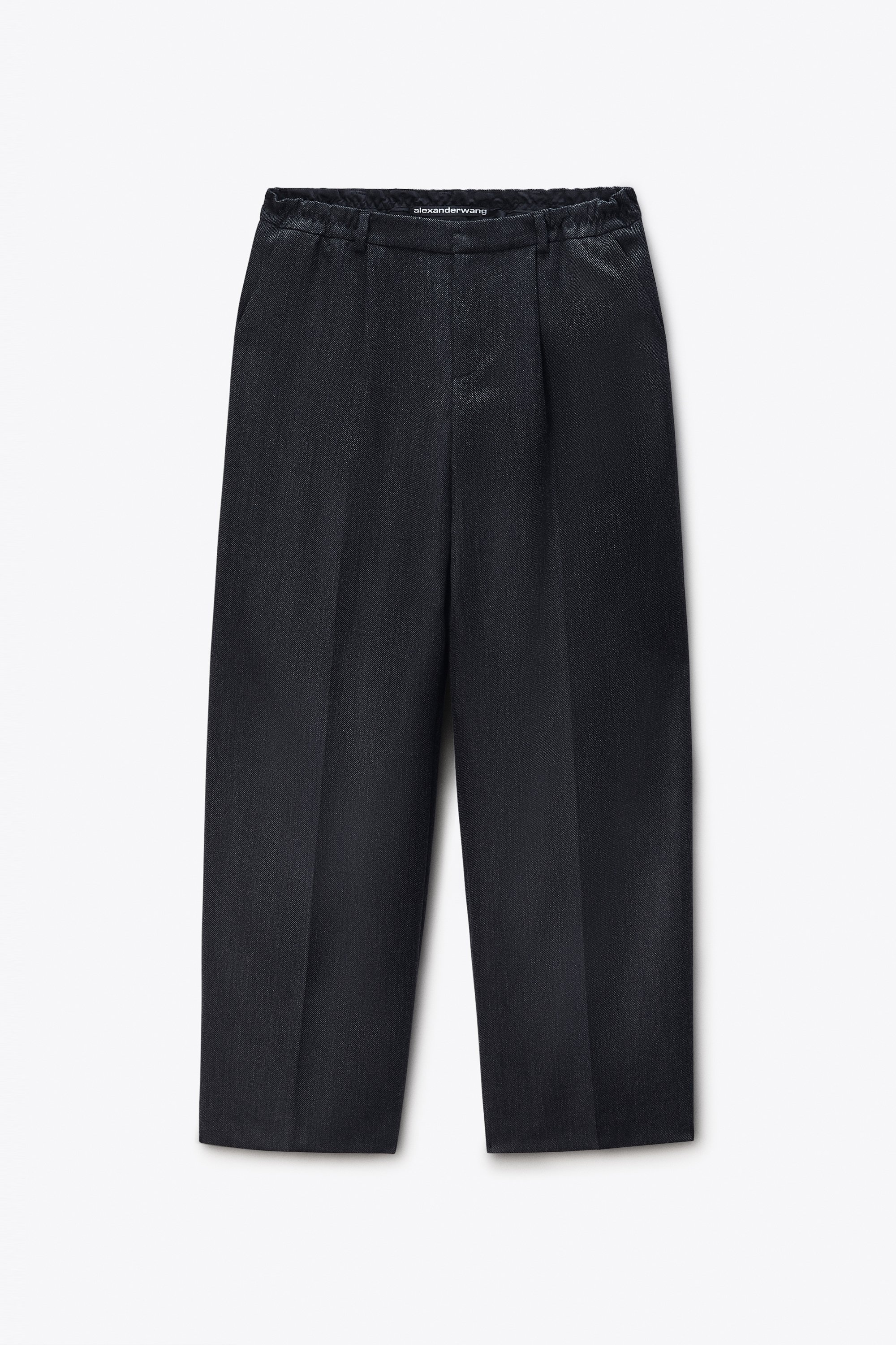 Tailored Pant in Heritage Wool in BLACK/CHARCOAL | alexanderwang®