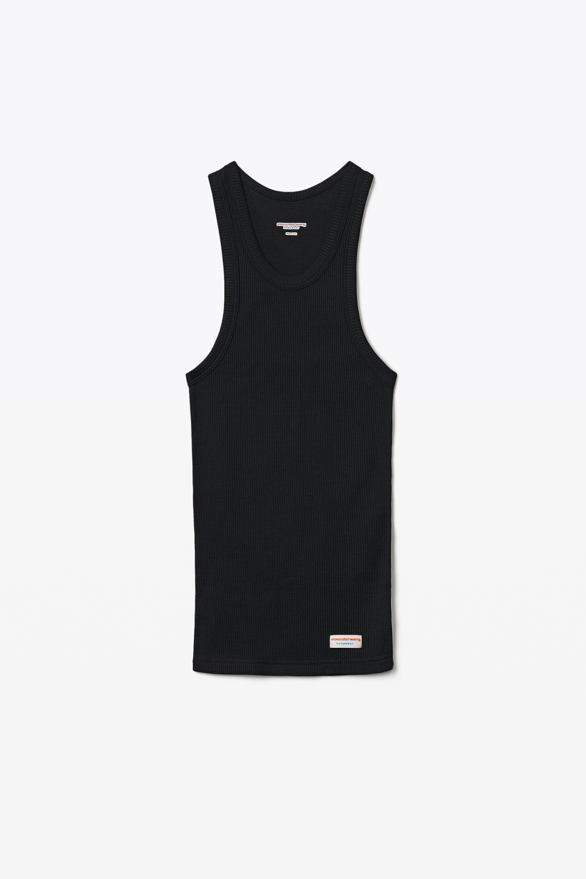 alexanderwang アレキサンダーワング リブコットン タンクトップ BLACK
