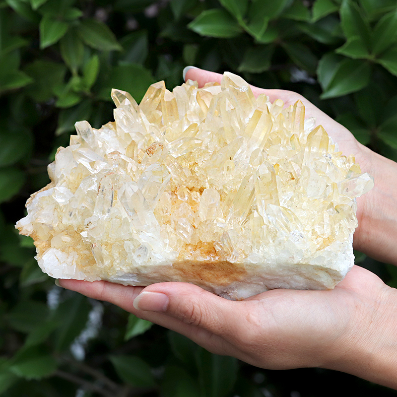 特選品】ヒマラヤ産ゴールデンヒーラー水晶クラスターSA(LL)-1088水晶