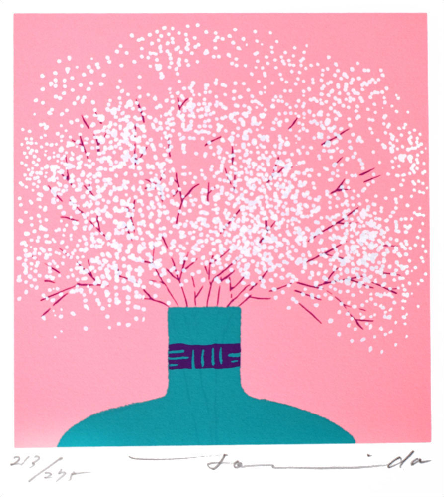 吉田高行 絵画(版画/シルクスクリーン) かすみ草 171|アート＆フレーム