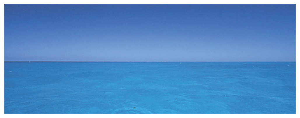 高砂淳二 絵画(ダイヤモンド・スクリーニング) Horizon Blueー水平線