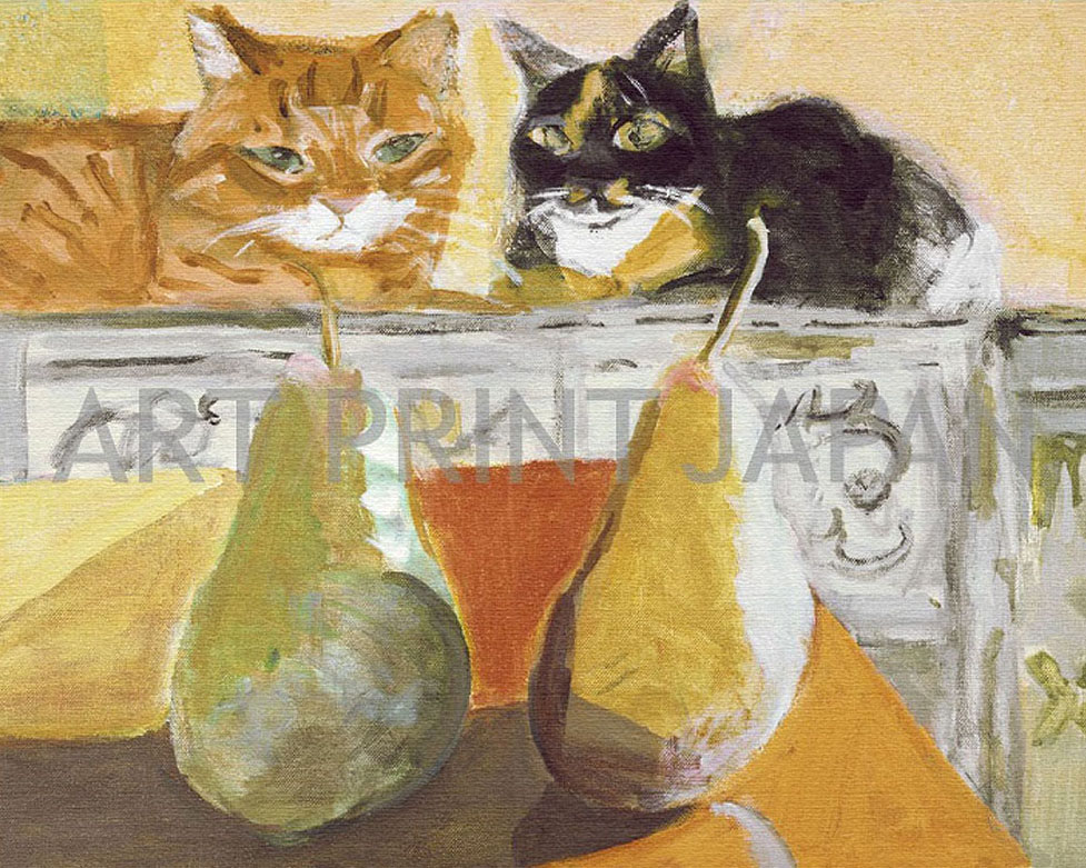 久下貴史 版画 「幼いエンジェル・キャッツ」 久下貴史 版画 「幼い