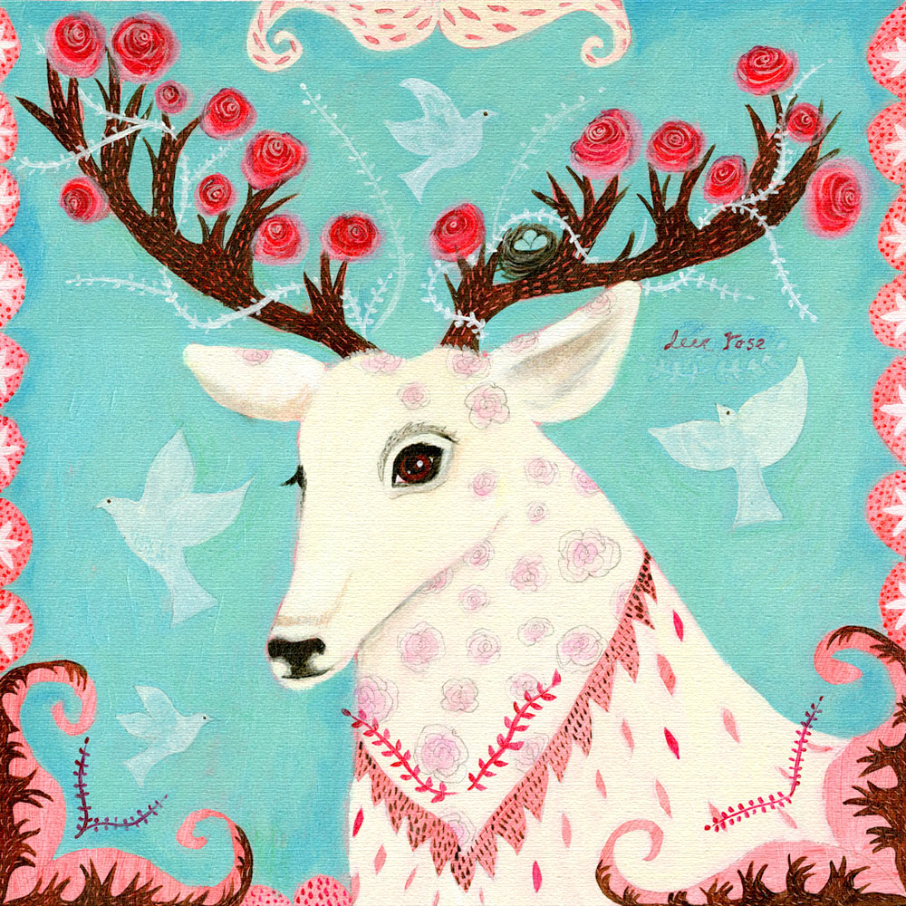 カレン・ホイプティング 絵画 (版画/キャンバスジクレー) バラの精