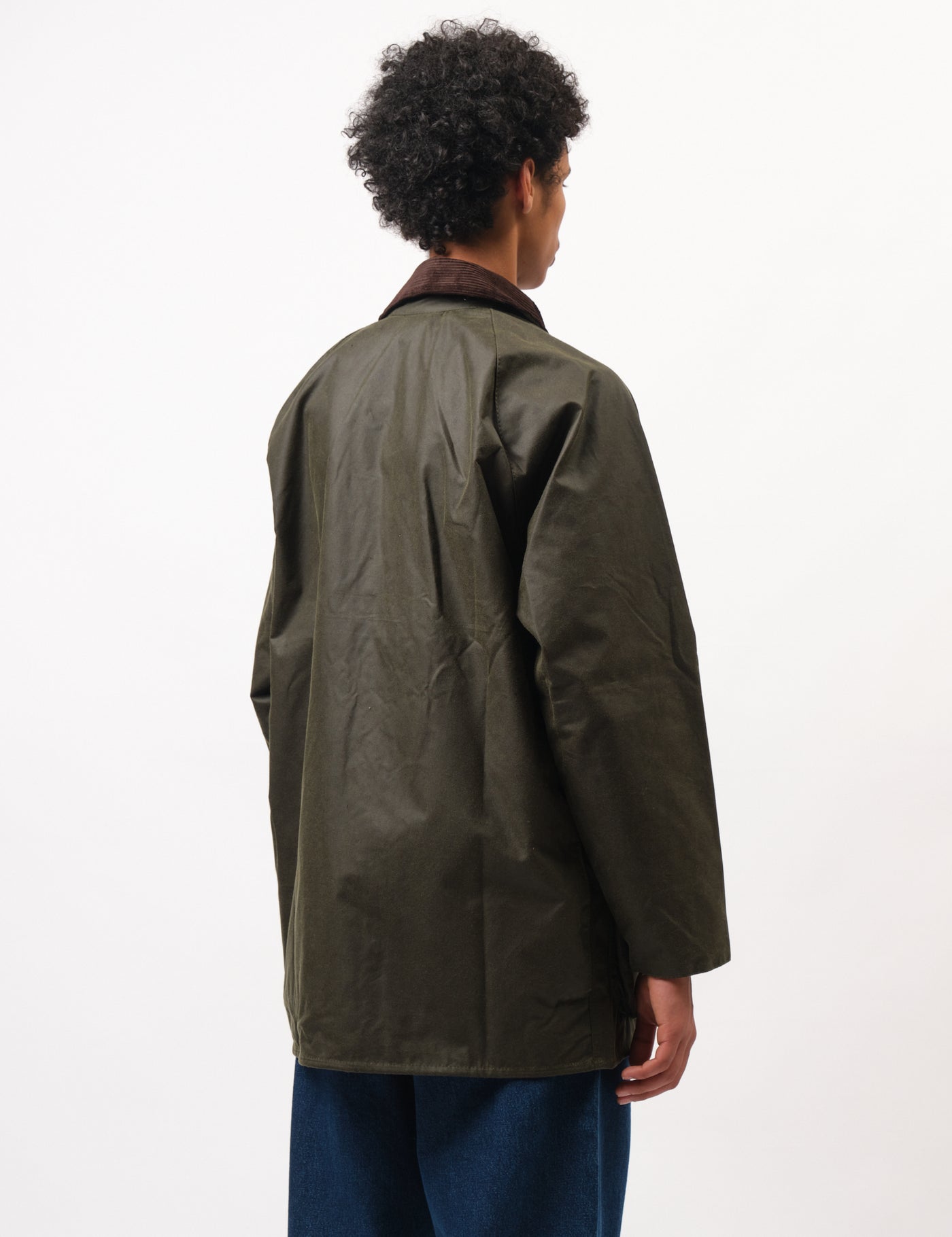Barbour Beaufort Wax Jacket - Archive Olive Green | Article.
