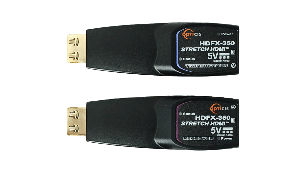 HDFX-350 - 4K@60対応 HDMI光ファイバー延長器 2ファイバーモデル 製品