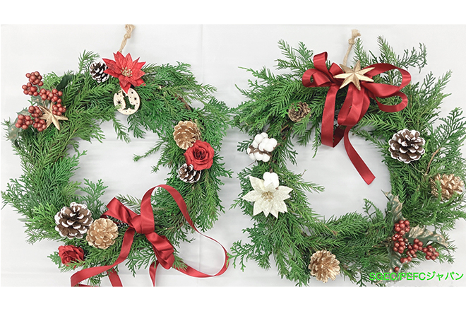 アーチストの制作した クリスマスリース音楽がなります アーチストの