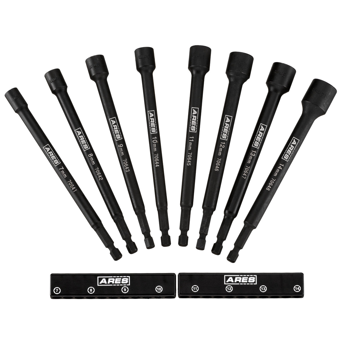 ARES 70640 - 8-Piece Metric Magnetic Impact Nut Driver Set — ARES