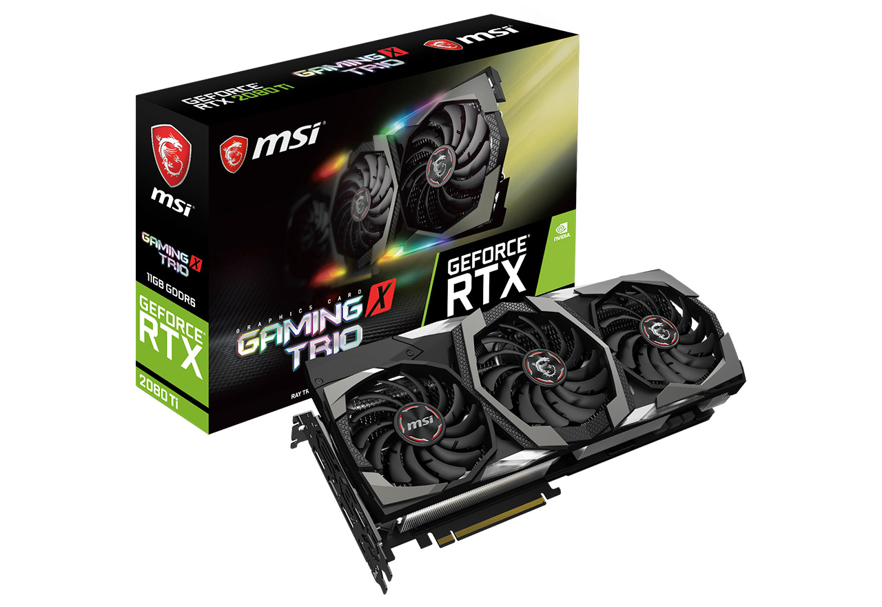 GeForce RTX 2080 Ti GAMING X TRIO | MSI グラフィックボード GeForce
