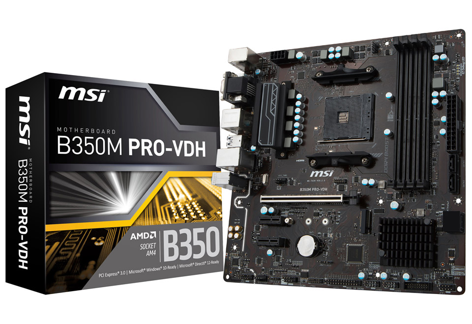 B350M PRO-VDH | MSI マザーボード AMD B350チップセット | 株式会社アスク