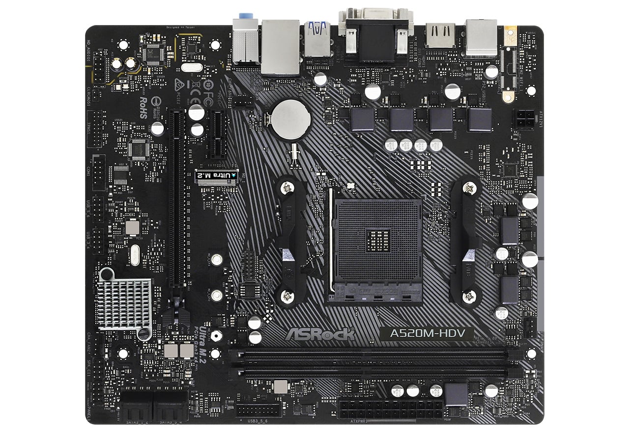 A520M-HDV | ASRock マザーボード AMD A520チップセット | 株式会社アスク