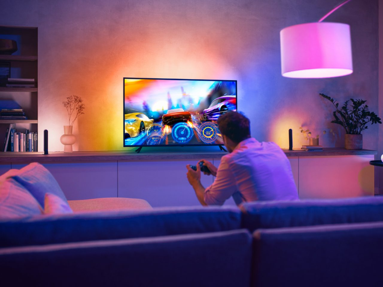 Hue Play Gradient Lightstrip 55 inch for your TV | Philips Hue