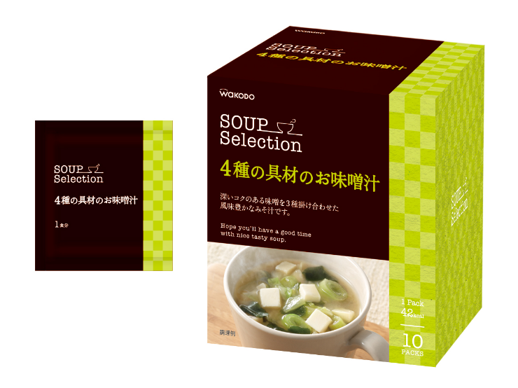 4種の具材のお味噌汁｜商品ラインアップ｜粉末飲料・粉末食品｜食品