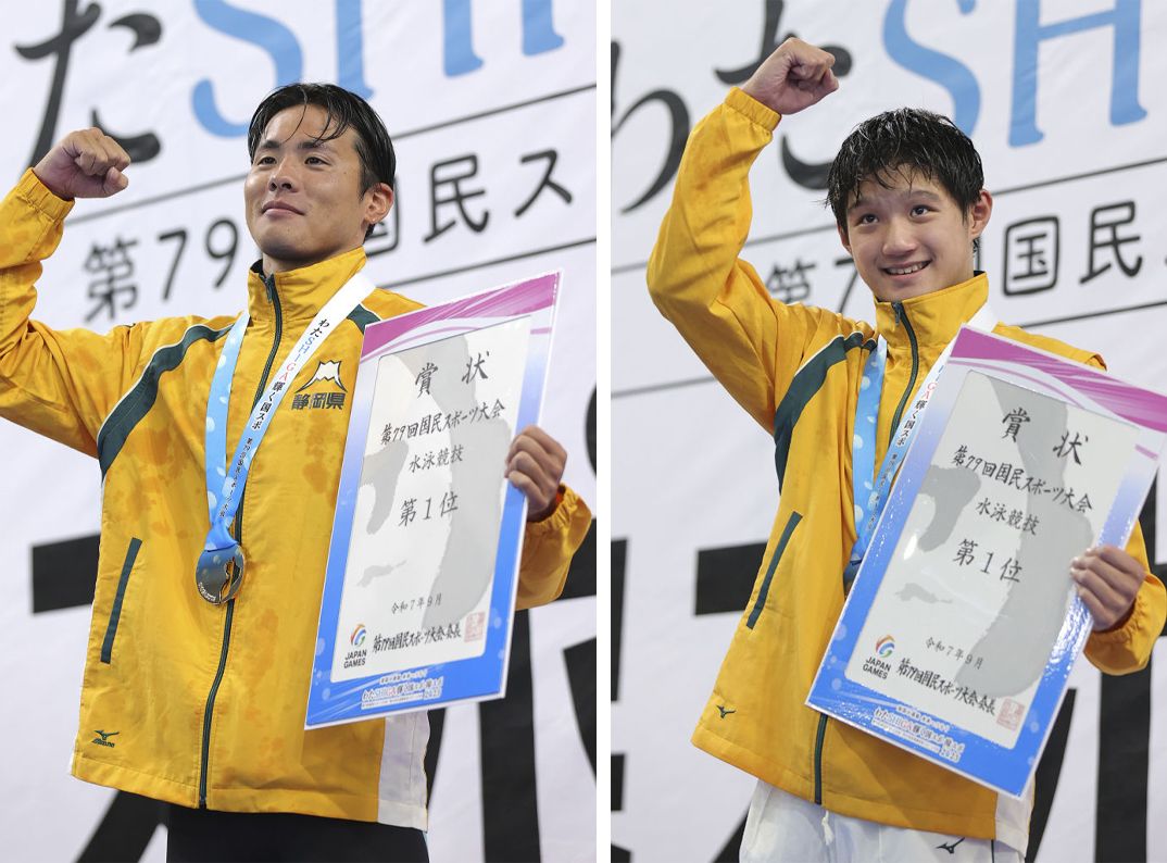 国民スポーツ大会】競泳で静岡県勢ダブルV 松本周也（成年男子50m