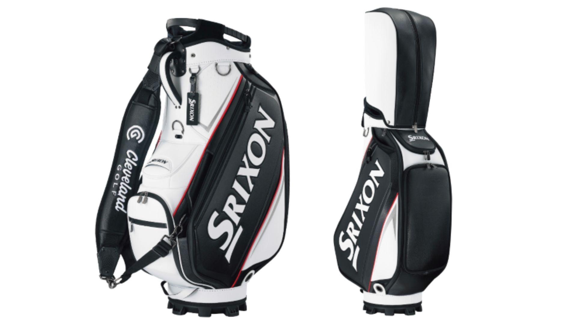 Srixon 軽量ゴルフバッグ 9.5インチ ブラック/レッド SRIXON