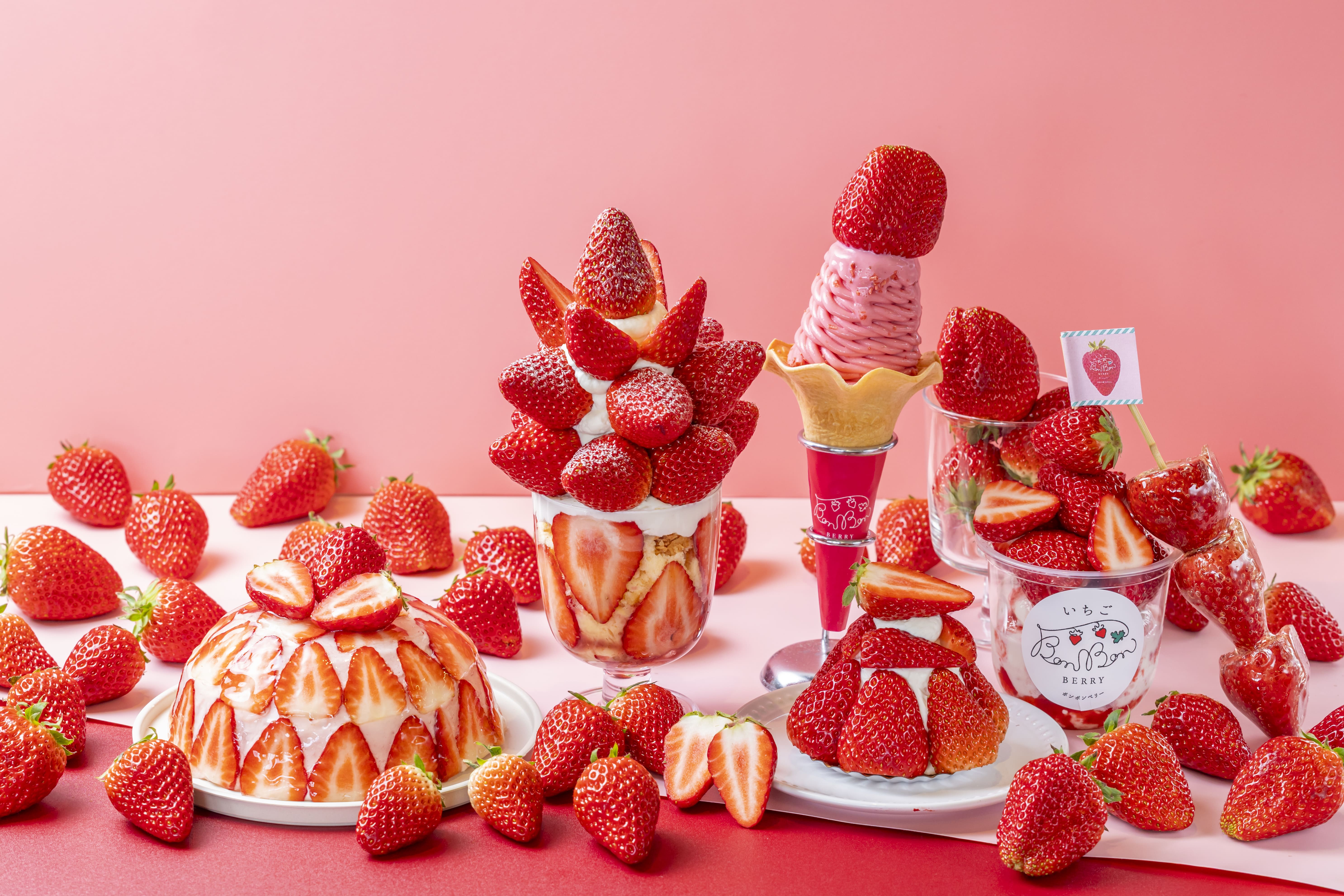 いちご専門店の道の駅 いちごBonBonBERRY＞ 15組限定！15円でいちご